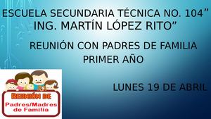 Presentación Primer Año