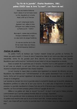 8. Page 1 Fin De La Journée Baudelaire