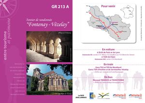 Carte sentier Fontenay Vézelay