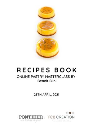 Recipes Book Online Masterclass Benoit Blin Ponthier & Pcb Creation