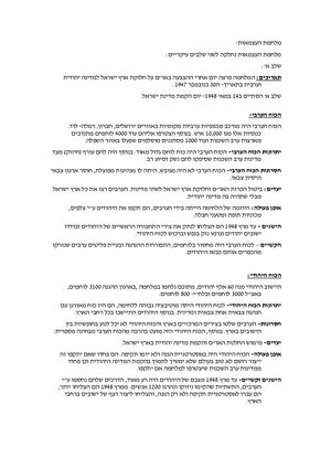 מלחמת העצמאות שלב א