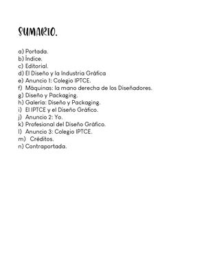 Sumario Y Recursos