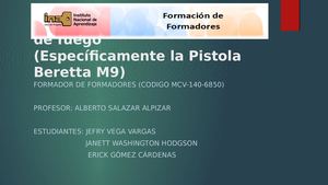 Manipulacion Basica De Arma De Fuego Beretta M9