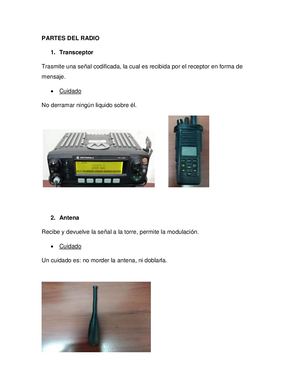 Partes Del Radio