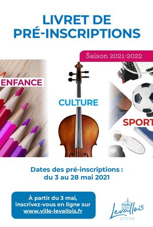 LIVRET PRÉ-INSCRIPTIONS 2021