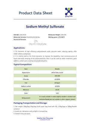 Pds Of Sodium Methallyl Sulfonate (Smas)