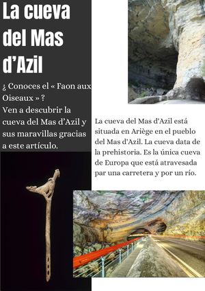 1 0 La Grotte Du Mas D'azil 4 C Corrigé