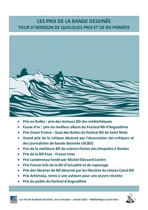 Sélection BD Primées