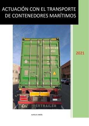 actuación policial en el control de transporte de Contenedores marítimos