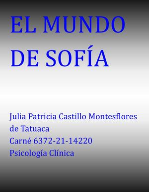 Resumen El Mundo De Sofia (1)
