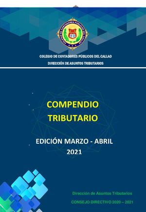 Boletin Tributario Marzo Abril 2021