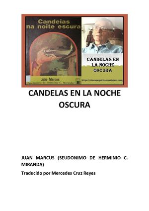 LIBRO CANDELAS EN LA NOCHE OSCURA HERMINIO C DE MIRANDA