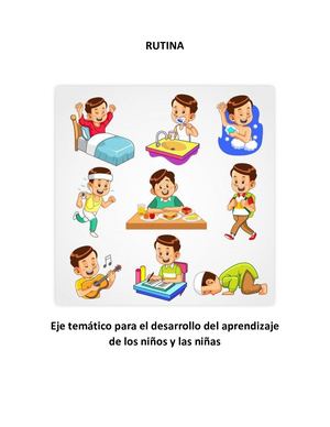 Eje Temático 3 Rutina