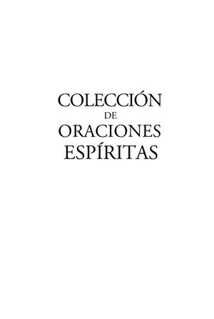 COLECCIÑON DE ORACIONES ESPIRITAS