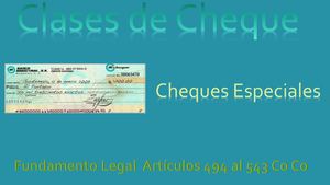 Clases De Cheque Mercantil Ii