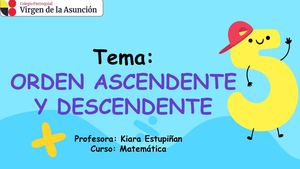 Clase 15 Orden Ascendente Y Descendente