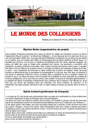 Journal Des Collegiens 4 2 Lavaur Floute
