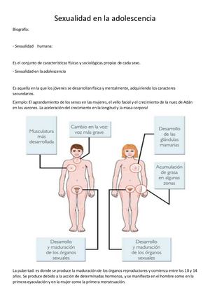 Sexualidad En La Adolescencia