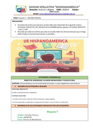 Actividad Proyecto 7 Inf C F