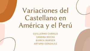 Peruanismos - Grupo 3