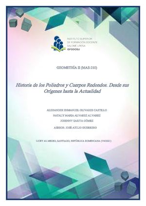 Historia Y Evolución De Poliedros Y Cuerpos Redondos