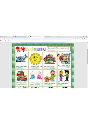 Adverbs Of Manner Practice