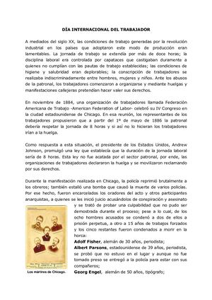 Origen E Historia Del 1 De Mayo