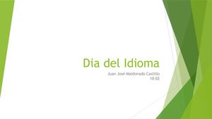 Dia Del Idioma