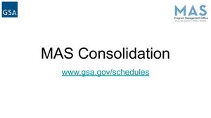 Mas Consolidation