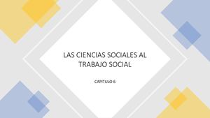 Las Ciencias Sociales Al Trabajo Social