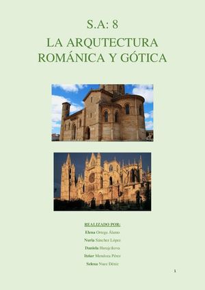 Arquitectura Románica Y Gótica Elena Ortega 2esog