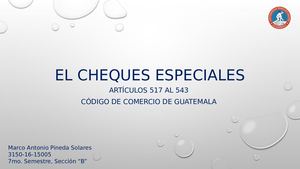 Cheques Especiales
