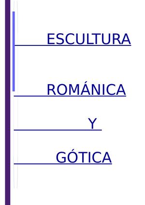 Escultura Románica Y Gótica