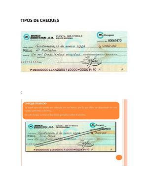 Tipos De Cheques