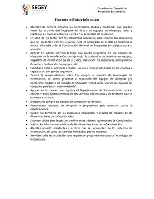 Funciones Del Enlace Informático