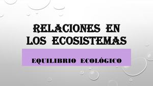 Relaciones Intraespecíficas E Interespecíficas