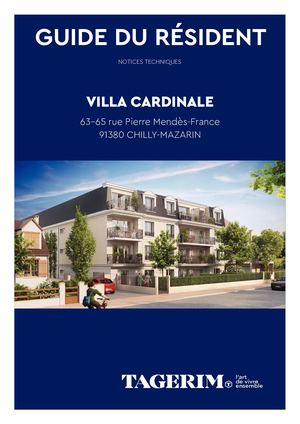 Notices d'utilisation Villa Cardinale