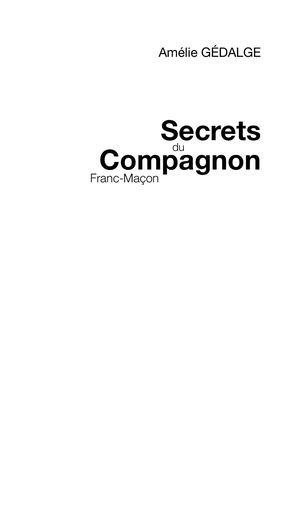 Extrait 7804 Secrets Du Compagnon Fm