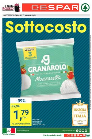 Offerte Despar Il Gallo Rosso valide dal 06.05. al 19.05.2021