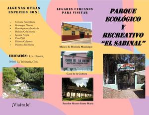 Triptico Zoologico La Trinitaria