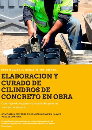 Elaboracion Y Curado De Especimenes De Concreto En Obra
