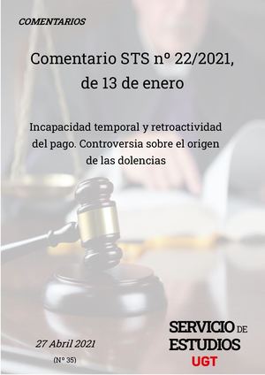 SENTENCIA TRIBUNAL SUPREMO INCAPACIDAD LABORAL Y PAGO.