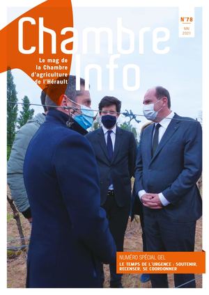 CHAMBRE INFO 78 Numéro spécial Gel Chambre d'agriculture Hérault