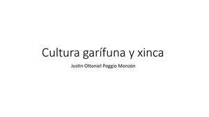 Cultura Garífuna Y Xinca