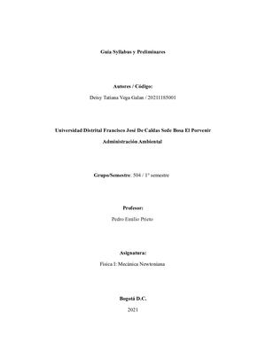 Guía Syllabus Y Preliminares