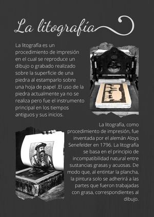 La Litografía flyer