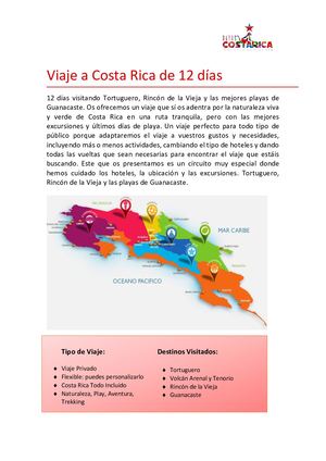 Viaje a Costa Rica 12 días
