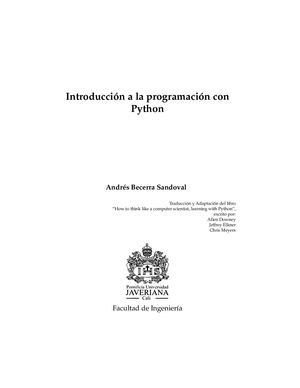 Introduccion Programacion Python Javeriana Eds