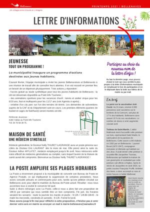 Newsletter2021avril Bellenaves