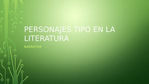 Personajes Tipo En La Literatura 2020 A B